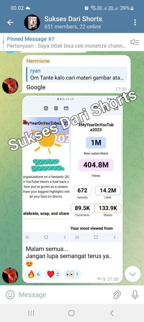 Sukses dari Shorts Mbak Vita 1 Juta Subscriber