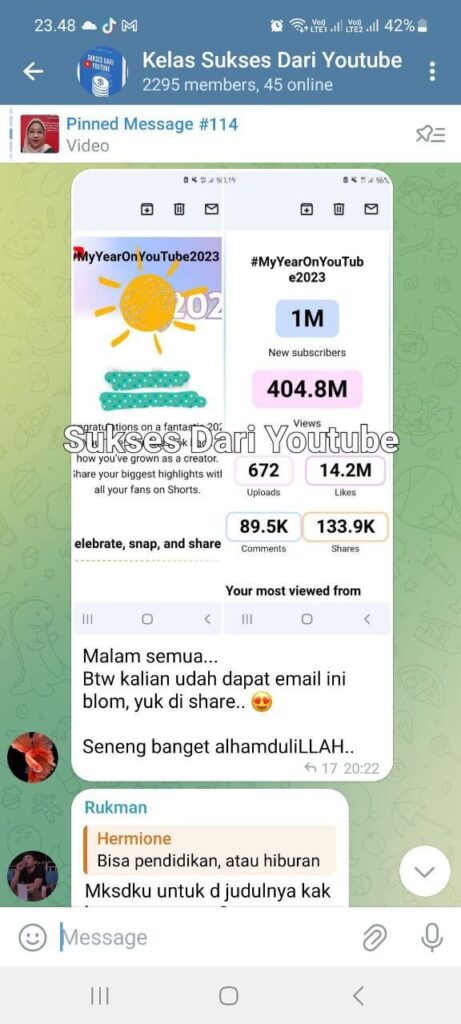 Sukses dari Youtube Mbak Vita 1 Juta Subscriber