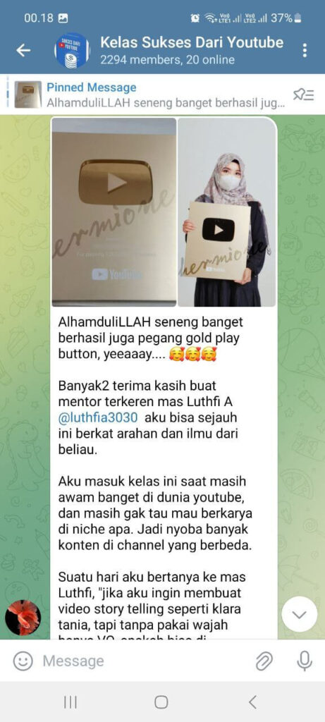 sukses dari youtube gold play button mbak vita 1