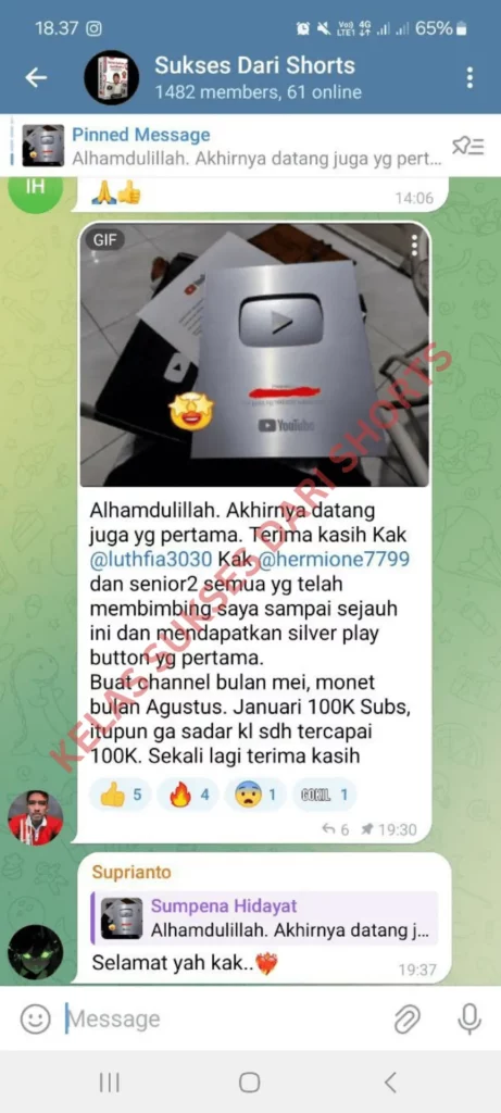testi kelas sukses dari shorts jan 2025 5